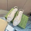 Dress shoes Sandals Small fragrance sole single Baotou genuine leather versatile French low flat shoes Crystal Ballet Shoe 35-42