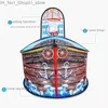 Speelgoedtenten grote piratenschip tent kinderen spel huis oceaan ball pool indoor outdoor camping tent tuin kinderen jongens cadeau basketbal schieten Q231220