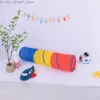 Toy Tents Foldable Children's Tent Crawling Tunnel Play House Indoor Toy Tube Baby Crawling Games Rainbow Tent Kids Little House Tipi Tent Q231221