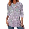 Women's Blouses T Shirt Tee Graphic Silver Business For Women Summer Tops Dress