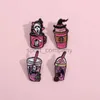 Gothic Ghost Email Booch Pink Proze telefoon Ghost CD Popcorn Ghost Coffee Spider Horror Badge Punk Rapel Pin Sieraden Geschenk