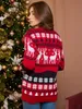 Pulls pour femmes Couples d'hiver Tenues assorties de Noël Épaissir les tricots Doux Lâche Pulls de Noël Femmes Hommes Unisexe Tricot Chaud 231219