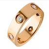 Anel de amor prateado ouro promessa Design diamantes sem parafuso feminino masculino aço inoxidável designer de luxo anéis de sinalizador de casamento chri243b