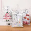 Mise à niveau 3 / 5pcs Joyeux Noël DrawString Gift Sac Nouvel An 2024 Bagure d'emballage de biscuits à bonbons 2023 NAVIDAD CHRIOS HOME Decoration
