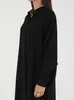 Vêtements ethniques Musulman Abaya Jilbab Kaftan Femmes Longue Robe Islamique Dubaï Cardigan Robe Plaine Africaine Turc Asie du Sud-Est Vêtements
