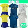 23 24 Al Nassr Kit Enfants Maillots de Football FOFANA OTAVIO MADU AL-GHANNAM AL-AMRI AL-SULAIHEEM ALEX TELLES Domicile 3ème Maillots de Football