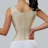 Fajas Kolombiyalı Kerpet Extrem Weistcoat Platinum Edition Düğmesi Up Zip Up CorSet Üst Bel Eğitmeni Çift Sıkıştırma Kontrolü 231220