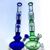 16,5 Inch Hoge Glazen Bong Roken Waterpijpen Waterpijpen Grote Waterpijpen Dubbele 4 Armen Boom Perc Beaker Dab Rigs Diffuus Downstem Olie Rig LL