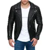 Veste en cuir PU pour hommes, veste de moto de personnalité, grande taille, vêtements à la mode pour hommes 231220