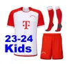 23 24 Bayern München Soccer Jersey de Ligt Sane 2023 2024 Fotbollströja Hernandez Goretzka Gnabry Camisa de Futebol Top Thailand Men Kids Kits Kimmich Fans Player