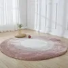 3D Round Living Room Floor Cushion Small Carpet Shaggy Soft Bedroom Mirror Bedside Imitation Cashmere 231220