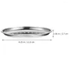 Plates Plate Practical Pastry Stainless Steel Fruit Dinner Serving Home Snack Dish Supplies Tray