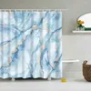 Shower Curtains 3d Printed Curtain Bath Mountains Rivers Abstract Pattern Bathroom Polyester Decor With Hooks