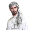 Sciarpe da uomo arabe stampate testurizzate con turbante musulmano cappello sciarpa invernale per uomo sciarpe donna piccolo Natale