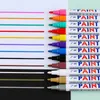 6 Pcs Colorful Permanent Paint Marker Waterproof White Markers tire tread rubber fabric metal 12 Colors Pens 231220