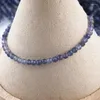 Loose Gemstones Natural Stone Beads 2 3 4mm Faceted Cordierite Iolite Gemstone Spacer For Jewelry Making DIY Bracelet 15'' Inch