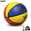 WADE Original PU Leather Colorful 7# Adult Basketball Ball for Kids Cute Design for School Indoor Outdoor With Free Gifts 231220