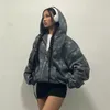 Męskie bluzy bluzy vintage gwiazda nadruku moda swobodny zamek błyskawiczny w odległości luźnej kurtki harajuku bluzy z kapturem Y2K Streetwear 231219