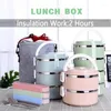 Dinnerware Multilayer Sealed Thermal Lunch Box Microwave Safe Stainless Steel Lunchbox Insulated Bento For Office School Adult Student