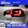 Pour VW Golf 6 MK6 R20 09-12 voiture feu arrière LED ensemble dynamique Streamer clignotant indicateur frein marche arrière stationnement en cours d'exécution lampe arrière