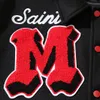 Saint Michael Bai Jingting в американском стиле, свободная бейсбольная куртка с кожаными рукавами Saint Michael, куртка, куртка