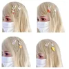 Pinzas para el cabello para mujer y niña, horquilla con cadena de fruta coreana, pasadores coloridos y dulces, accesorios laterales Punk, envío directo