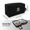 Cosmetic Bags Om Symbol Bag Women Kawaii Big Capacity Yoga Spiritual Meditation Buddhism Aum Makeup Case Beauty Storage Toiletry