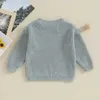 Pullover autunno neonate ragazzi maglioni cappotto bambini maglieria pullover top neonate ragazze tinta unita cotone basic manica lunga