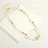 Choker Korean Fashion Colorful Glass Bead Chain Necklace For Women Bohemian Short Beaded Pearl Neck Boho Jewelry Wholesale