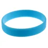 Charm Bracelets 2pcs Fashion Silicone Rubber Elasticity Wristband Wrist Band Bangle - Sky Blue & Purple