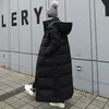 Kvinnor ner parkas parka kappa extra maxi lång vinter jacka kvinnor huva stor storlek kvinnlig dam vindbrytare överrock outwear kläder quilted 231219