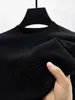 Męskie koszule T High End Marka Spersonalizowana żakardowa koszulka z długim rękawem Mężczyźni 2023 Autumn Korean Casual Trend Silny kolor okrągły Sweter