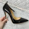 Dress Shoe Pumps Sexy Black Woman High Heels Elegant Party Heeled Genuine Leather Pointed Toe Luxury Ankle Strap Buckle Shoes D027A 231219