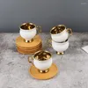 Potten Koffiepotten Turkse Kop En Schotel Keramische Set Creatieve Geschenken Retro Geschenkdoos Juego De Tazas Cafe Thee Van 6