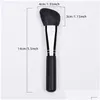 Makeup Brushes Angled Blush Concealer Contour Loose Powder Facial Smudge Brush Soft Animal Hair Wooden Handle Salon Quality Drop Deliv Dh0Yz