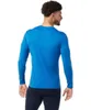 Intimo termico da uomo Strato base in lana merino da uomo Top 100% lana merino Camicia uomo Merino 180G Camicie girocollo Intimo termico LS Top Baselayer quotidiano 231220