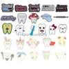 Broche émail dentaire créative future dentiste avocat scalpel arc brosse à dents lapin fruit princesse dent de dents épingles punk bijoux