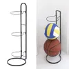 Metal futebol basquete display rack de armazenamento prateleira suporte bolas titular 231220