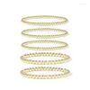 Bracciale con perline in oro Badu con perline Bracciale per donna Bracciale placcato 14K con elastico estensibile Gioielli di moda Regali Braccialetti con consegna di goccia Otsxj