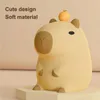 귀여운 만화 capybara 실리콘 나이트 라이트 USB 충전식 타이밍 디밍 수면 램프 아동 렌즈 룸 장식 231220