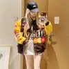 MM Beans Baseball Coat Women 2023新しい綿ジャケット濃厚な秋と冬のアメリカ中国 - シックなヨーロッパのファッションブランドオートバイウェア