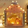 Tentes jouets Tente pour enfants portable tentes pliantes pour enfants Tipi bébé maison de jeu grandes filles rose château de princesse décor de chambre d'enfant cadeau jouets pour enfants Q231220