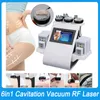 Portable 6in1 Lipo Cavi System Slimming Laser Machine 40K Ultrasonic Cavitation RF Vakuum Fettsugning Massage Skin åtdragning Kroppsformning Skulptering Face Lyft