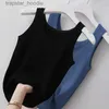 Women's Tanks Camis Vest Top sexy Sleless O Neck Summer Knit Women Camisole Pure Color Black White t-shirt Solid Color Plus Size Slim Tank Top L231220