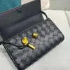 Квадратные боттегс Venets Mini Andiamo маленькие сумки Lady Even Women Women Shoulduck Dolding Высокая сумочка Стильная практичная тканая склона FWCT FWCT