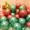 Ballons en Latex de noël, 30 pièces, 10 pouces, avec confettis dorés, verts et rouges, pour décoration de fête de l'année, 231220