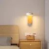 Lampada da parete Lampade da comodino moderne per camera da letto LED con interruttore Girevole Nordic Minimalista Corridoio Corridoio Soggiorno Luce da lettura
