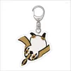 Keychains Anime Keychain toutotsu ni Egypt Kami Anubis th acrylique STRAP CHEYRING Figure Accessoires de suspension 6cm