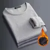 Męska bielizna termiczna koszula miękki komputery Ubrania Ubrania ciepłe koszulki solidne termiczne ubrania bielizny czarne długie marki Mężczyzny o/V-de-dół rękawa 1 231220