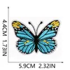48 sztuk żelaza motyla na łatkach Asortyzowany rozmiar kolorowy haftowane aplikacje szycie na poprawce naprawczej do majsterkowania odzieży dżinsowe torby kurtki